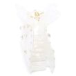 Ivory Pearlescent Diamante Hair Clamp - 9cm