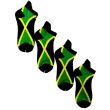 Jamaican Flag Design Trainer Socks