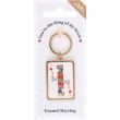 King Playing Card Enamel Keyring – 7 cm