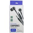 Konnect Noise Cancelling Earphones with Built in Mic (Jack Connector) – Black