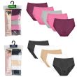 Ladies Midi Briefs (Pack of 5) - Assorted Colour & Sizes 