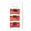 3pcs Tort Small Plastic Hair Clamps - 4cm