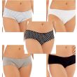 Ladies Cotton Rich Shorts (5 Pack) - Asst 