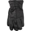 Mens Leather Thinsulate Gloves - Black