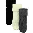 Ladies Knitted Thinsulated Mitten Gloves - Assorted Colours
