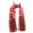 Ladies Santa Claus  Design Christmas Scarf - Red