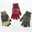 Ladies Snowflake Touch Screen Gloves - Assorted Colours