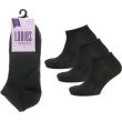 Ladies’ Trainer Socks with Arch Support 3 Pack – Black