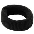 Large Jersey Donut Elastic - Black (3cm x 8cm)