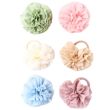 Large Pom Pom Motif Jersey Hair Elastic - Assorted 
