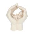 Large Shelter 17.5cm Baby in Cradled Hand Figurine