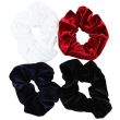 Large Velvet Hair Scrunchies - Assorted