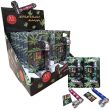 Leaf Design High Grade Metal Pipe (Pack of Six) - Assorted Colours