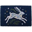 Leaping Hare Coir Doormat - Blue - 60cm