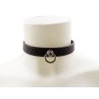 Leather Choker Small Ring