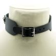Leather Choker With Chain (20cm Chain)