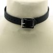 Leather Choker With Heart Ring