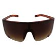 Adults 55mm Visor Sunglasses - Leopard