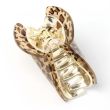 Leopard Print Acrylic Hair Clamps - 9cm