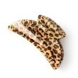 Leopard Print Acrylic Hair Clamps - 9cm