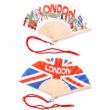 London Souvenir Folding Hand Fan - Assorted