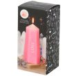 Love Crystal Candle with Rough Rose Quartz