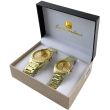 Luis Cardini His & Her Watch Gift Set - Gold (2505)