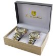 Luis Cardini His & Her Watch Gift Set - Gold/Silver (2521)