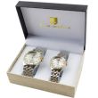 Luis Cardini His & Her Watch Gift Set - Silver/ Gold (2507)