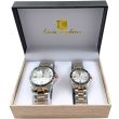 Luis Cardini His & Her Watch Gift Set - Silver/Rose Gold (2509)
