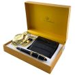 Luis Cardini Men's Superior Executive Style Gift Set - Gold (27141)