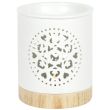 Mandala Cut Out Oil Burner - White (11cm)