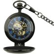 Mechanical Pocket Watch Plain Design - Gun/Blue (1)