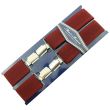Men's Braces Wine 35mm Wide