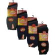 Men's Brushed Big Foot Thermal Winter Socks - Assorted Colours 