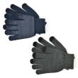 Men's Marl Touch Screen Gloves With Grip - Black