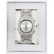 Wholesale Men's NY London Diamante Metal Bracelet Watch - Silver