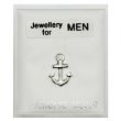 Men's Sterling Silver Anchor Stud