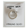 Men's Sterling Silver Hinged Set Sleepers