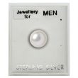 Men's Sterling Silver Pearl Design Stud