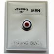 Men's Sterling Silver round Stud- Multicolour
