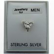 Men's Sterling Silver Triangular Shape Stud