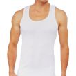 Men's White 100% Cotton Vest - XX-Large 