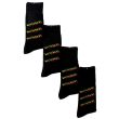 Men's Black Rastafari Print Work Socks (1 Pair Pack)
