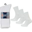 Men’s Classic Sport Socks Cotton Blend 3 Pack – White