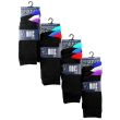 Men's Coloured Toes & Heel Design Socks (3 Pair Pack) - Asst