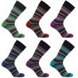 Men’s Cotton Rich Fresh Stripe Socks - (6 Pack)