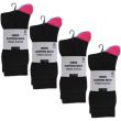 Men’s Cotton Rich Fresh Socks with Coloured Heel and Toe Pack of 6