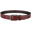 Primehide Men’s Full Grain Leather Belt with Screw Gunmetal Buckle 40mm Wide - Tan (Large)