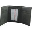 Men’s Genuine Leather Trifold Wallet – Black